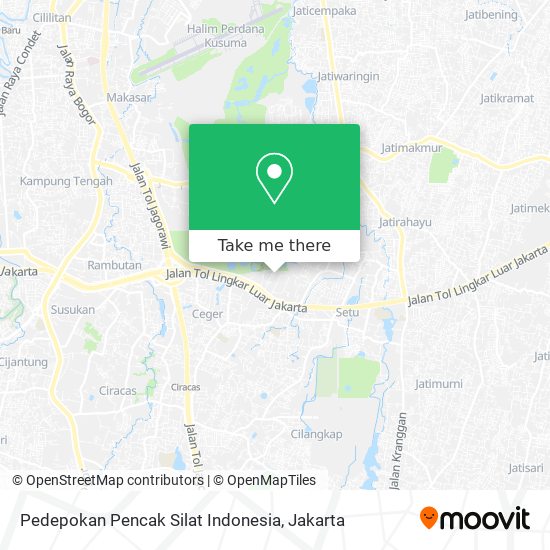 Pedepokan Pencak Silat Indonesia map