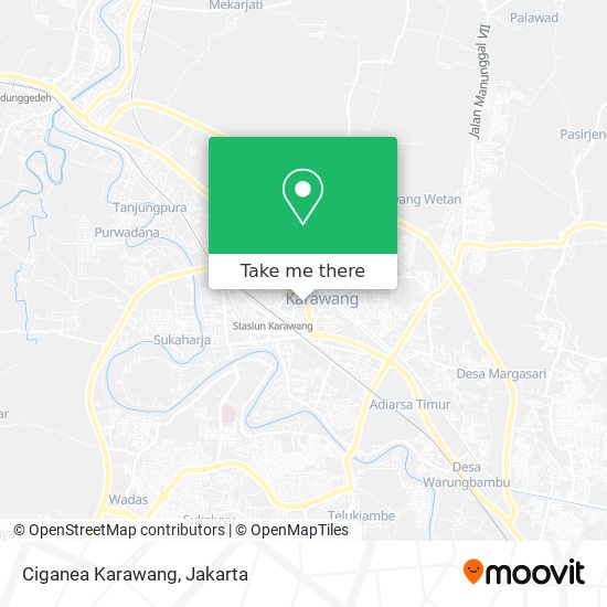 Ciganea Karawang map