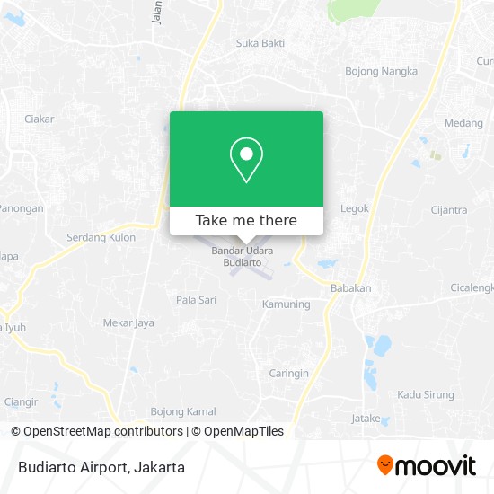 Budiarto Airport map
