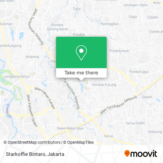 Starkoffie Bintaro map