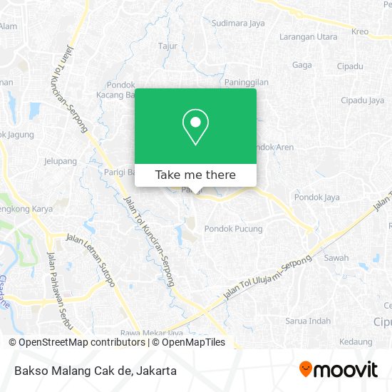 Bakso Malang Cak de map