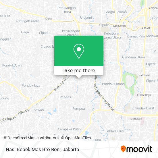 Nasi Bebek Mas Bro Roni map