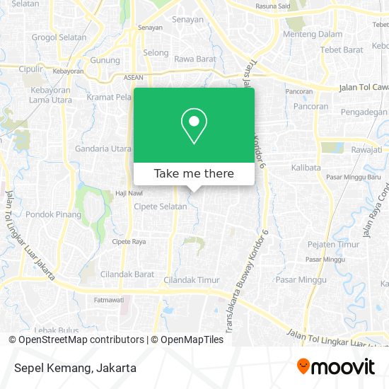 Sepel Kemang map