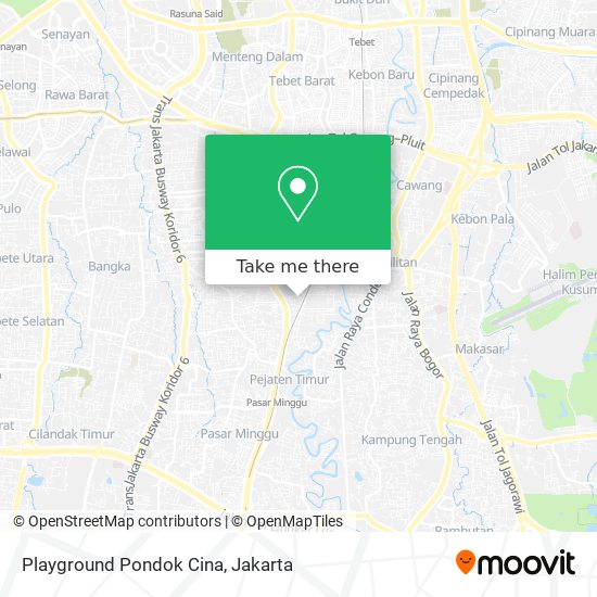 Playground Pondok Cina map