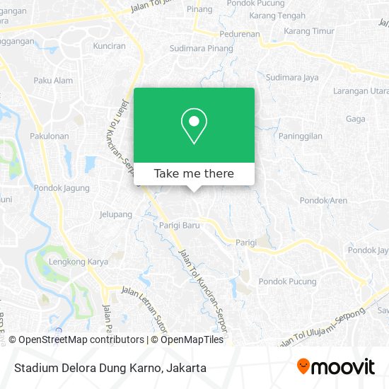 Stadium Delora Dung Karno map