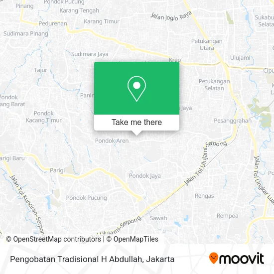 Pengobatan Tradisional H Abdullah map