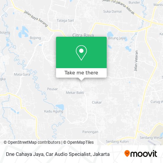 Dne Cahaya Jaya, Car Audio Specialist map