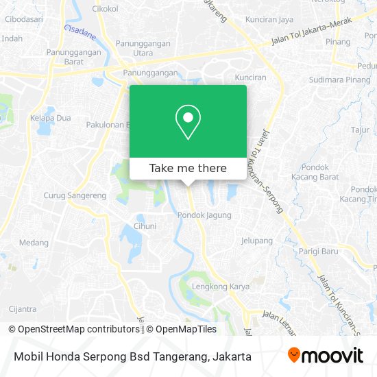 Mobil Honda Serpong Bsd Tangerang map