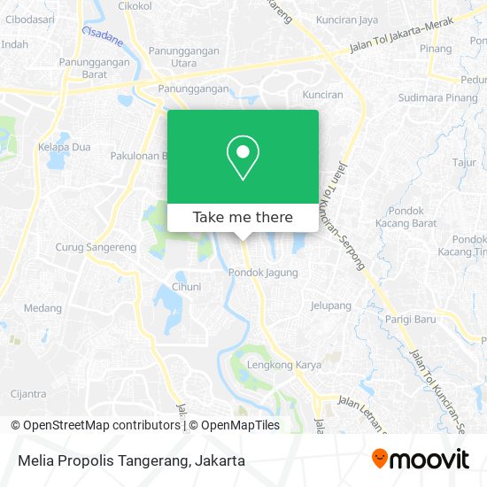 Melia Propolis Tangerang map
