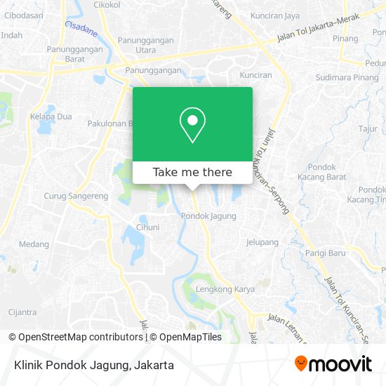 Klinik Pondok Jagung map