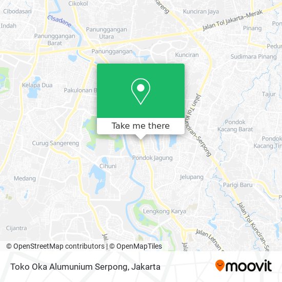 Toko Oka Alumunium Serpong map