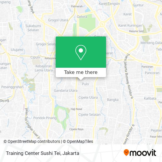 Training Center Sushi Tei map