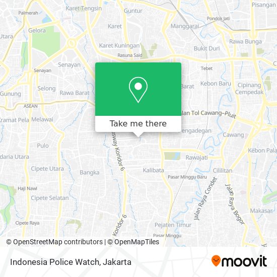 Indonesia Police Watch map