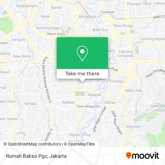 Rumah Bakso Pgc map