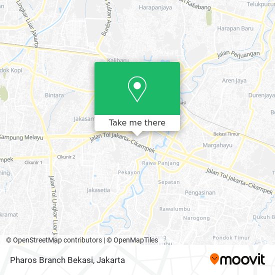 Pharos Branch Bekasi map