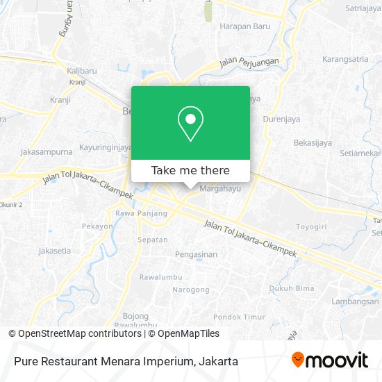 Pure Restaurant Menara Imperium map