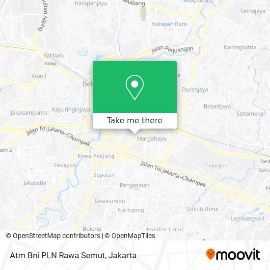 Atm Bni PLN Rawa Semut map