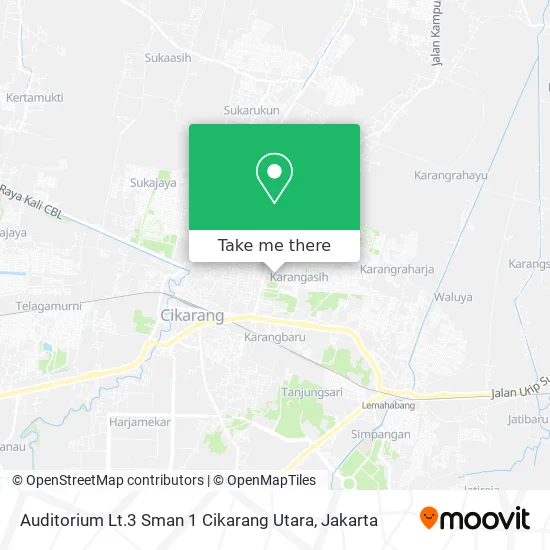 Auditorium Lt.3 Sman 1 Cikarang Utara map