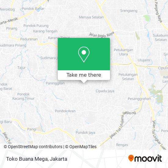 Toko Buana Mega map