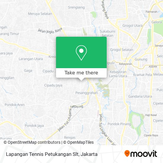 Lapangan Tennis Petukangan Slt map