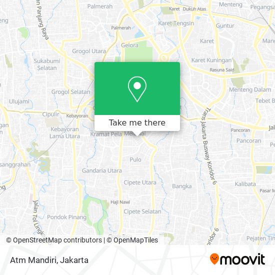 Atm Mandiri map