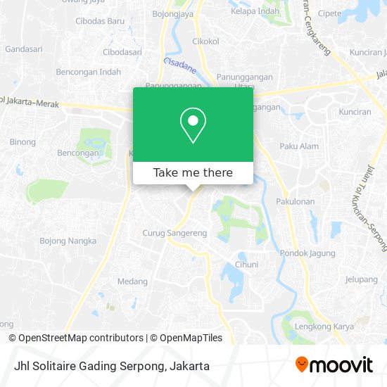 Jhl Solitaire Gading Serpong map