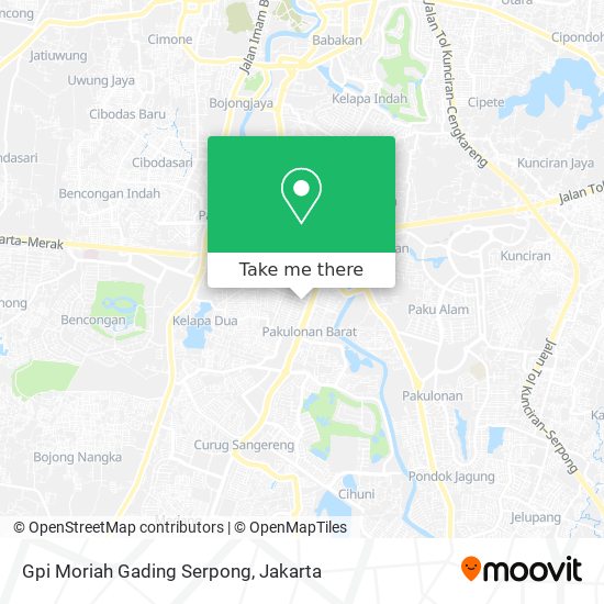 Gpi Moriah Gading Serpong map