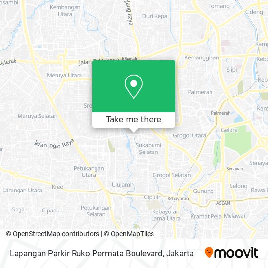 Lapangan Parkir Ruko Permata Boulevard map