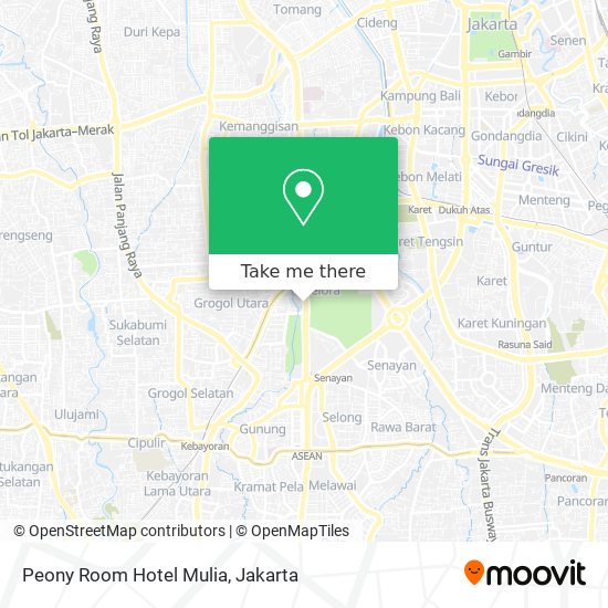 Peony Room Hotel Mulia map