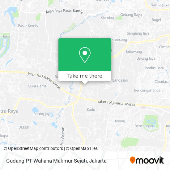 Gudang PT Wahana Makmur Sejati map