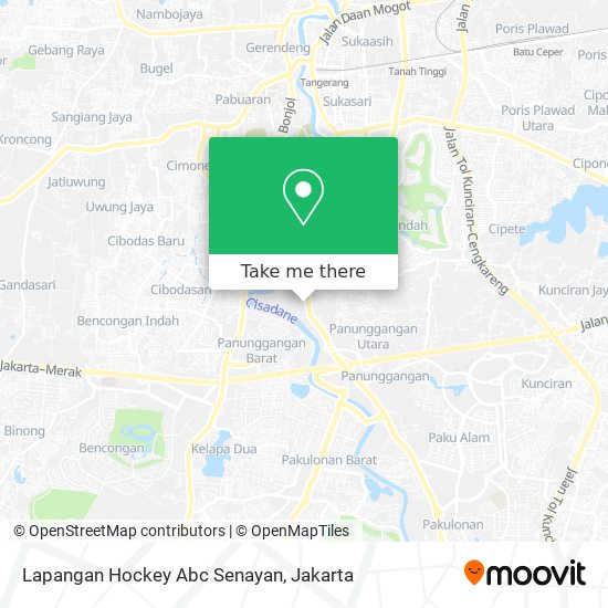Lapangan Hockey Abc Senayan map