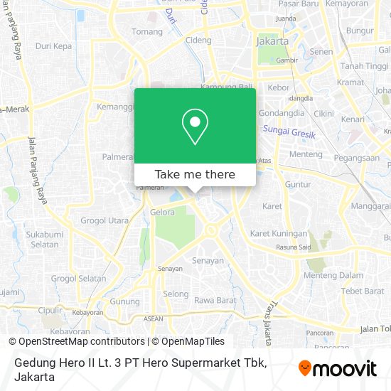 Gedung Hero II Lt. 3 PT Hero Supermarket Tbk map