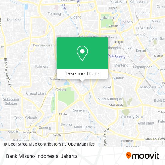 Bank Mizuho Indonesia map