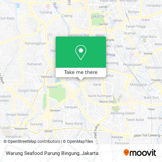 Warung Seafood Parung Bingung map