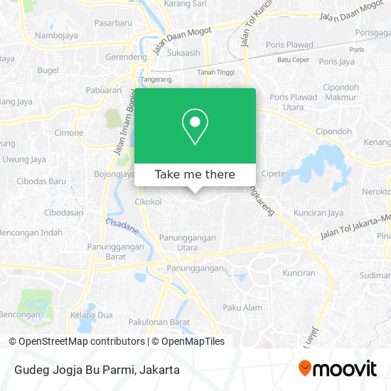 Gudeg Jogja Bu Parmi map