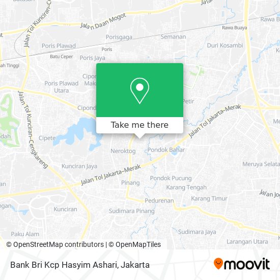 Bank Bri Kcp Hasyim Ashari map