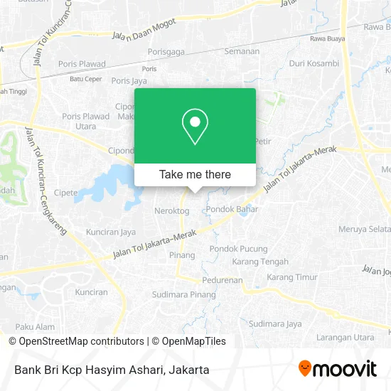 Bank Bri Kcp Hasyim Ashari map