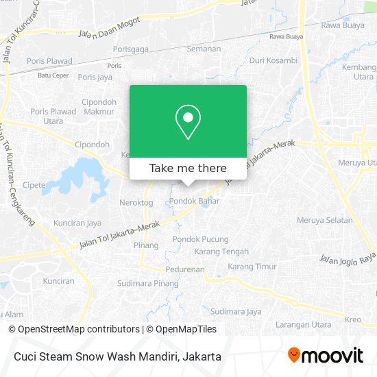 Cuci Steam Snow Wash Mandiri map