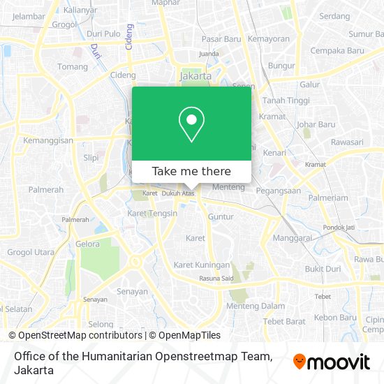 Office of the Humanitarian Openstreetmap Team map