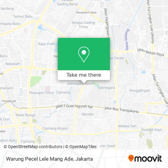 Warung Pecel Lele Mang Ade map