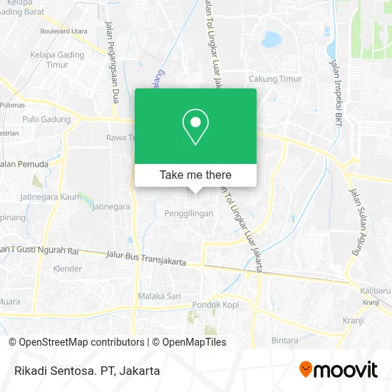 Rikadi Sentosa. PT map