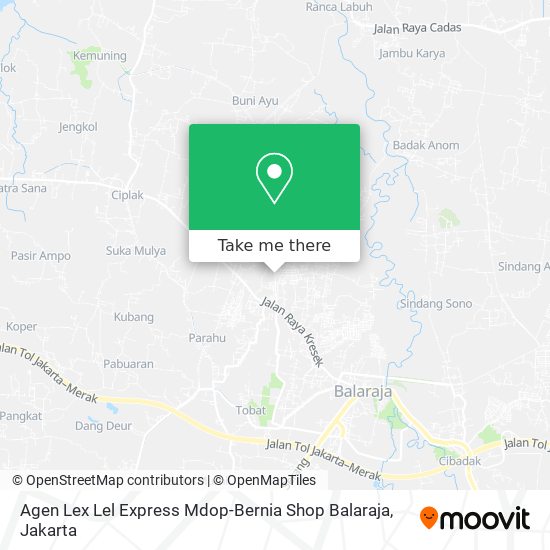 Agen Lex Lel Express Mdop-Bernia Shop Balaraja map