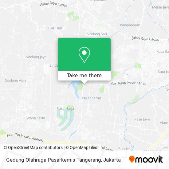 Gedung Olahraga Pasarkemis Tangerang map