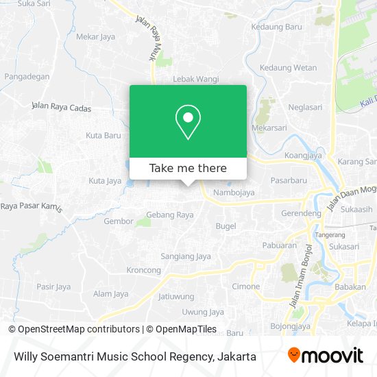 Willy Soemantri Music School Regency map