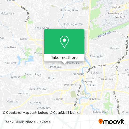 Bank CIMB Niaga map