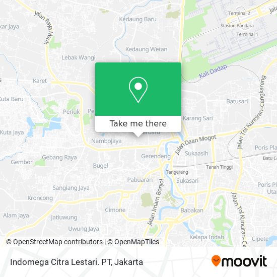 Indomega Citra Lestari. PT map