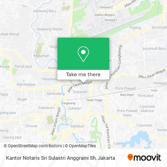 Kantor Notaris Sri Sulastri Anggraini Sh map