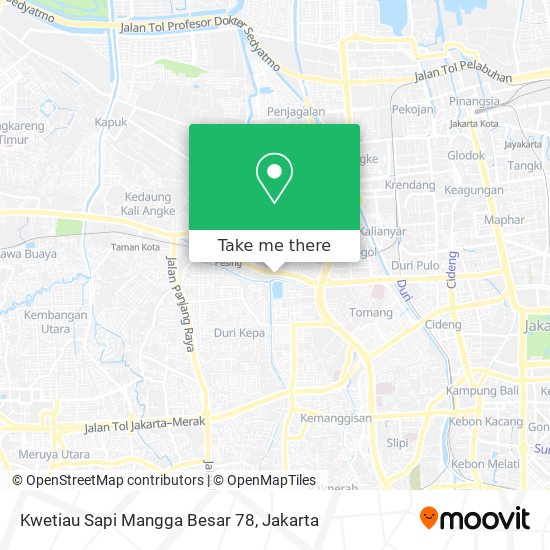 Kwetiau Sapi Mangga Besar 78 map