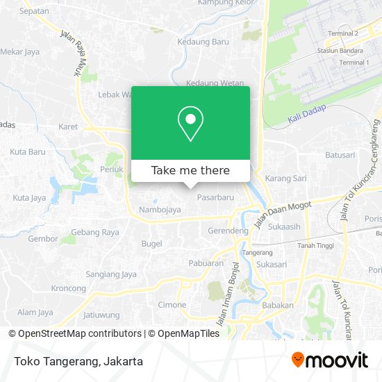Toko Tangerang map