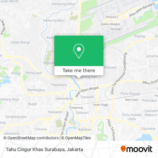 Tahu Cingur Khas Surabaya map